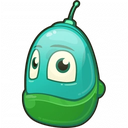 Zielony robot(logo kodu game lab)